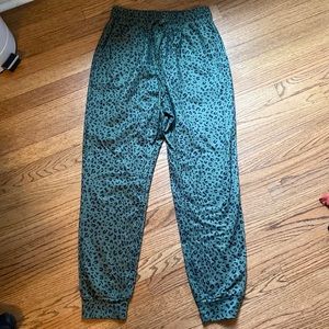 Green Cheetah Joggers (M)